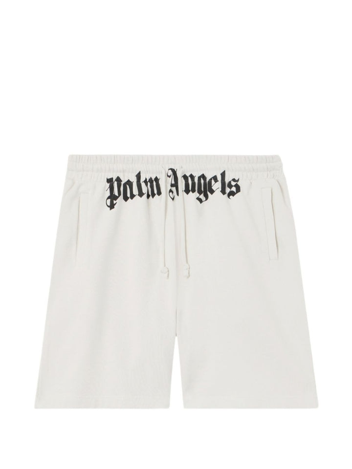 Palm Angels Shorts - Off white black | 43235bbe51ea99fceea35454413ada7ec9d296fc
