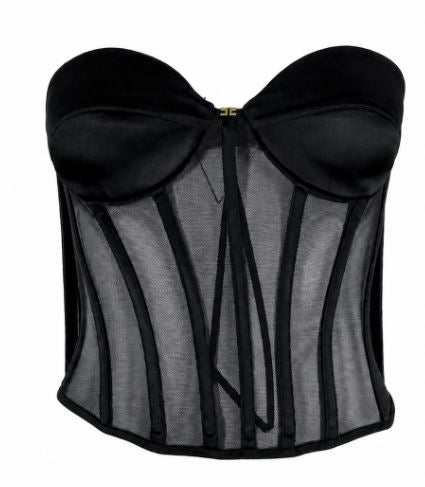 Elisabetta Franchi Top - Neri e Grigi | 03c072afc9b081d3f26041fa6f47654e38c16932