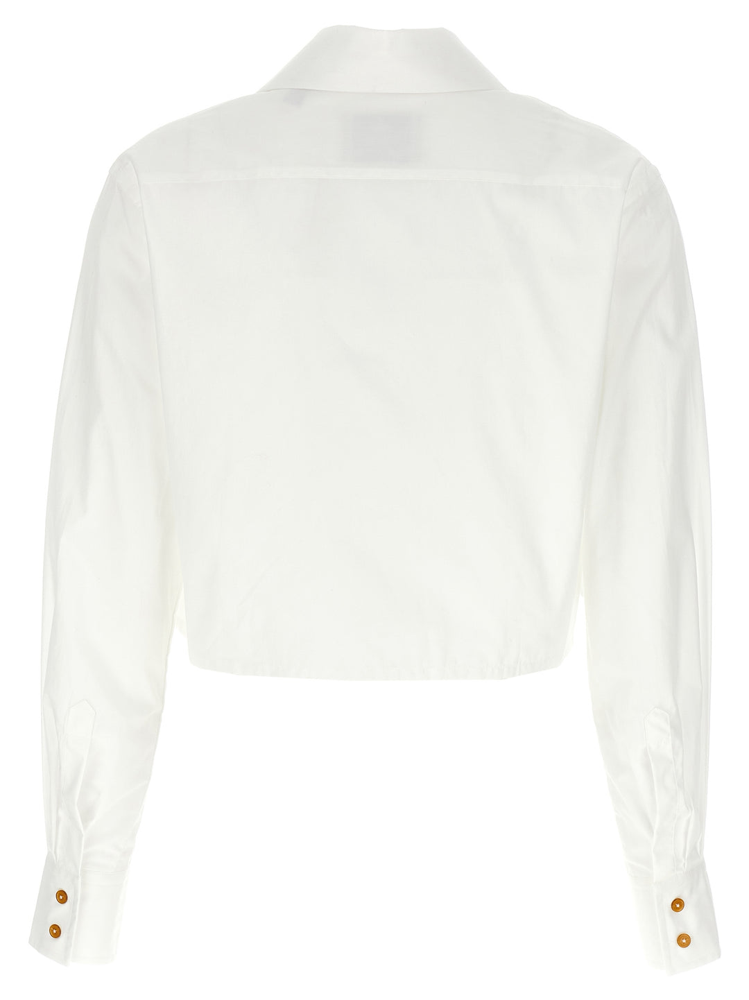 Cut Off Heart Shirt, Blouse White