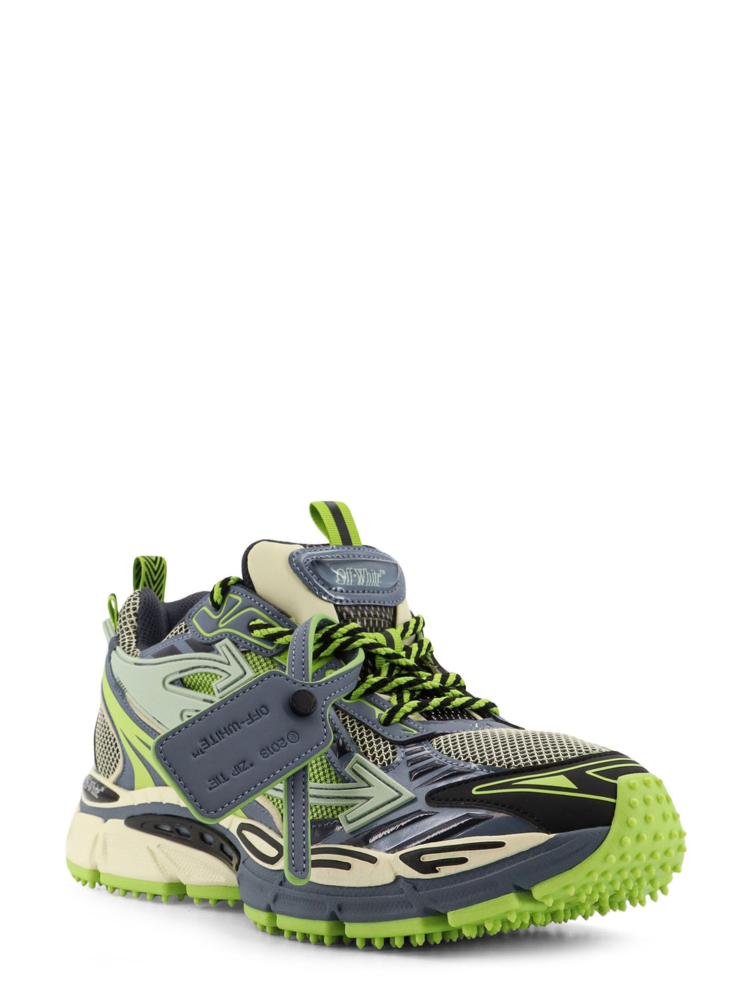 Off White Sneakers - CREAM - OLIVE GREEN | cd85c970405041064c85a0be1e81ba35642ad392