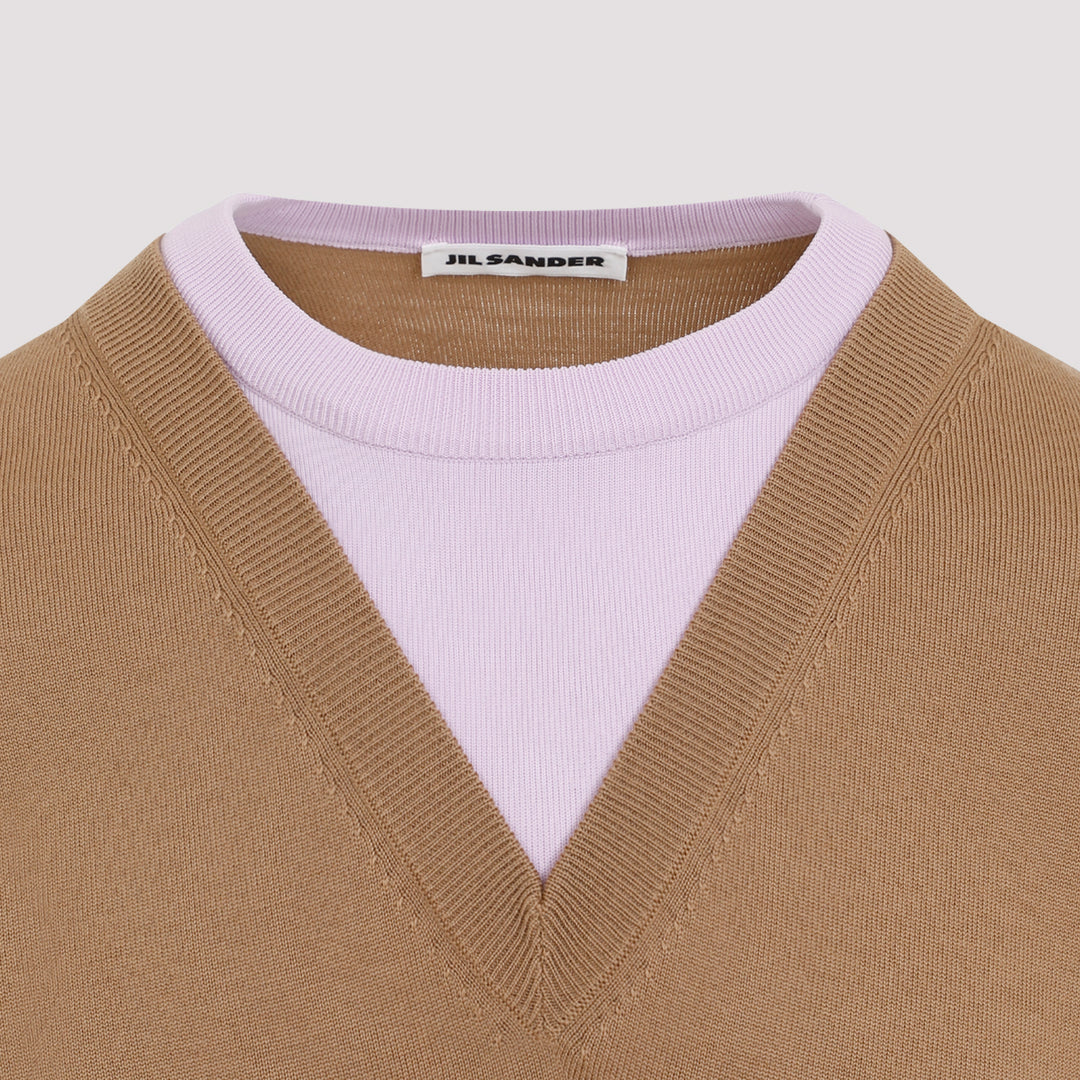 Jil Sander Pullover - Nude & Neutrals | 303a47160ebaf2711cdd250bb911ecca8f9c74e4