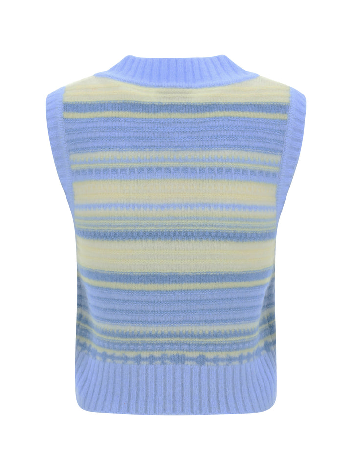 SOFT WOOL STRIPE VEST