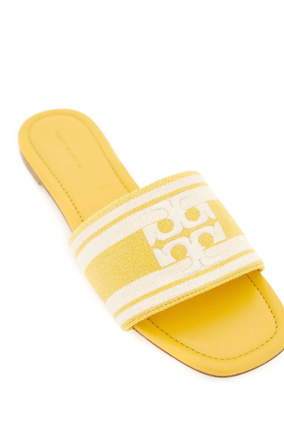 Slides With Embroidered Band