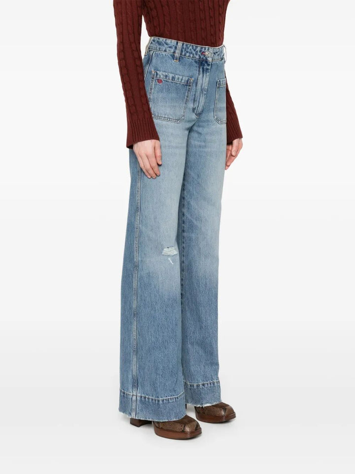 Victoria Beckham Wide leg - Blue | 793f9591daec21f36f377817b0bd14627f3c3baf