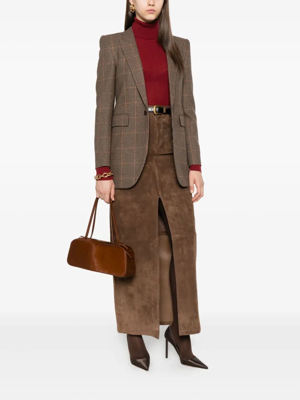 Saint Laurent Paris Blazer - Brown | 6ce669b365ad6a0e1386eddc8fda636632ad0b38