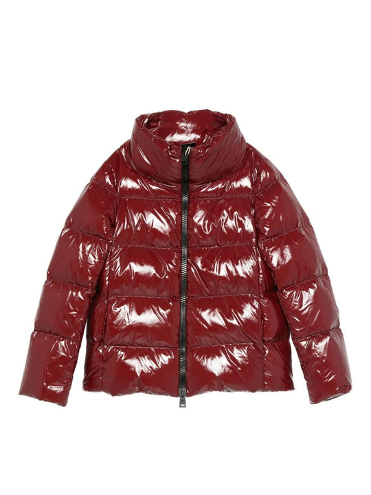 Glossy Finish Puffer Jacket