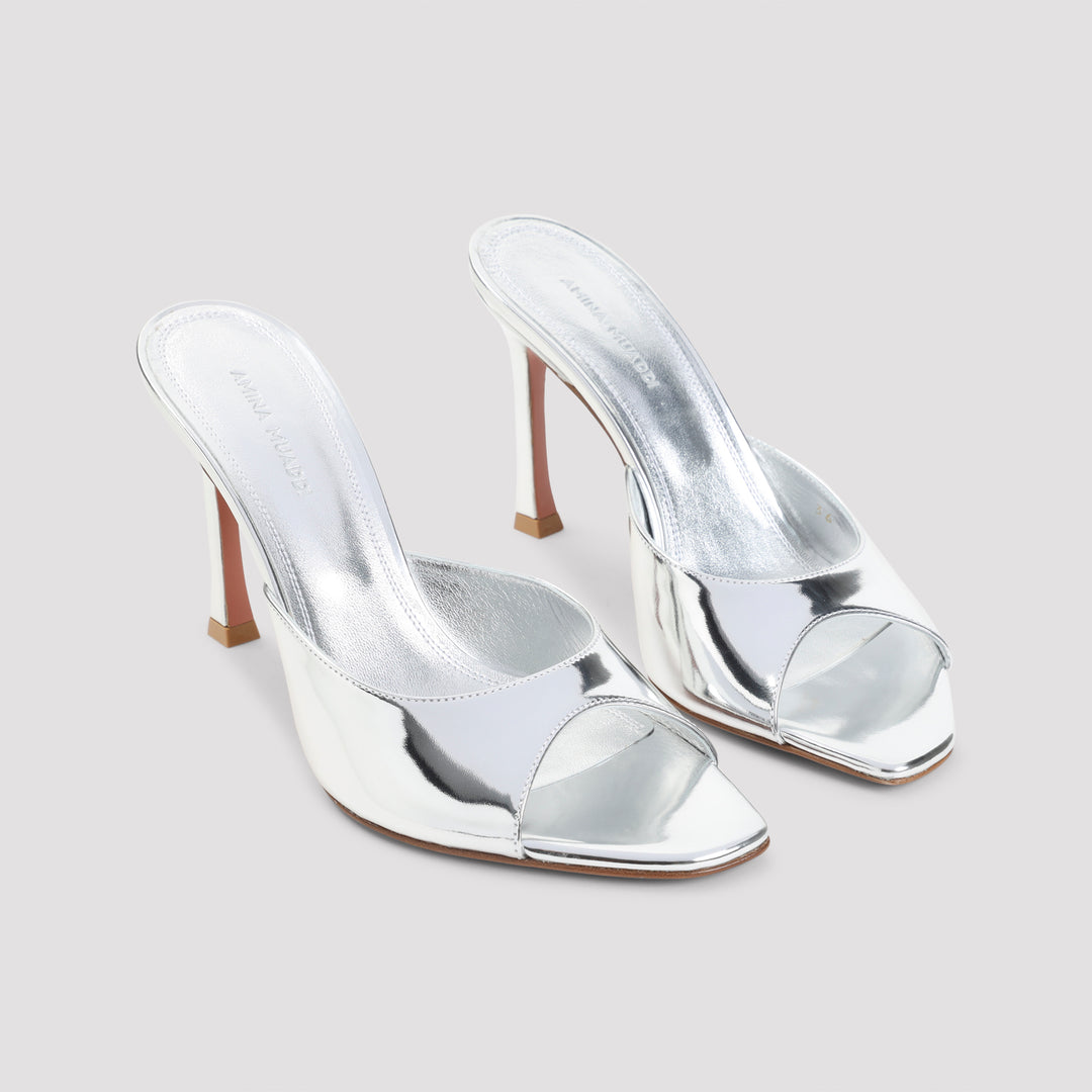 Amina Muaddi Sandals - Metallic | 47dba0cf088be5436866537b9c13e230caa38281