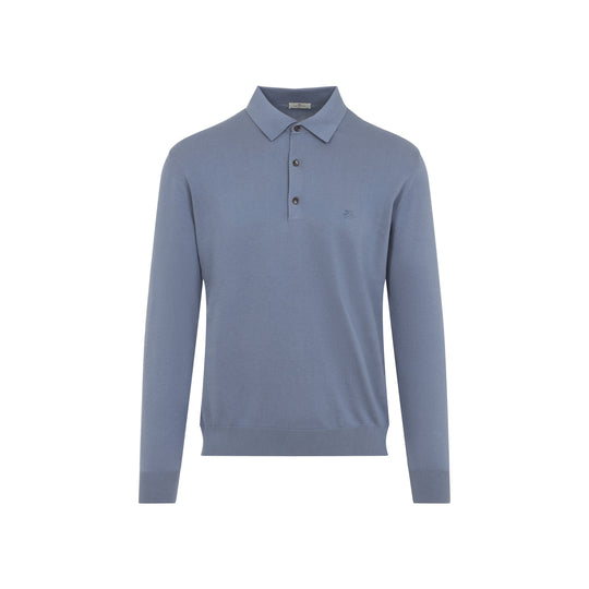 Polo Neck Blue