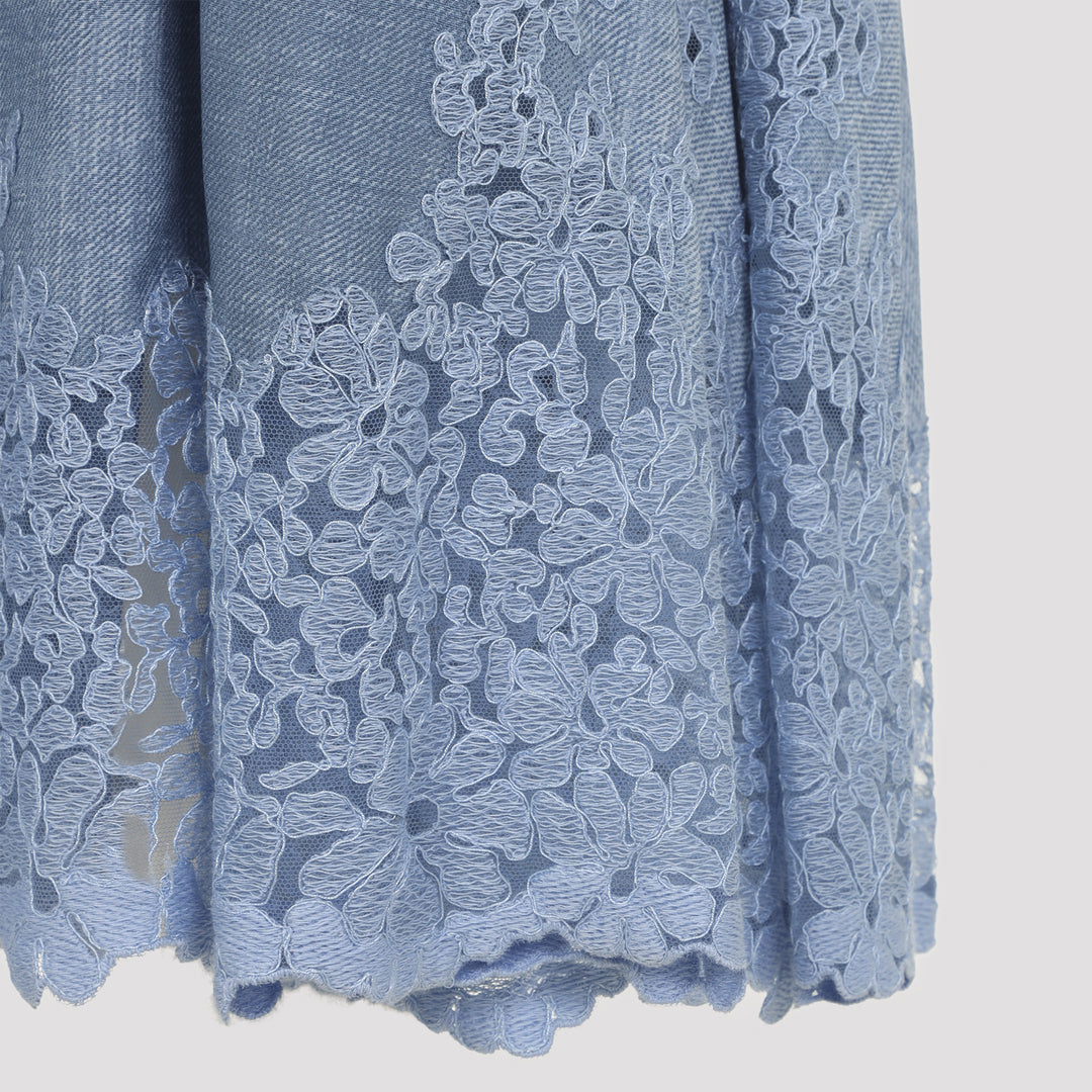 Ermanno Scervino Midi skirts - Blue | db38cd5f68d85534b83a578eb039f04edb2aa1cf