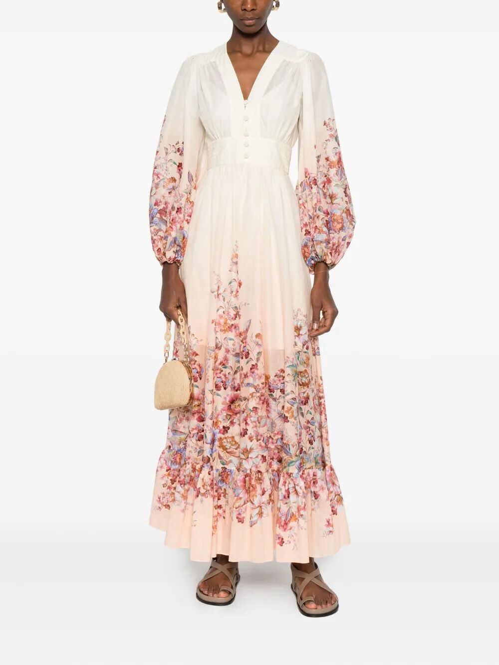 Zimmermann Long dresses - Nude & Neutrals | b6d3d1a8ae67203d1773efdf57fbd368422af4a0
