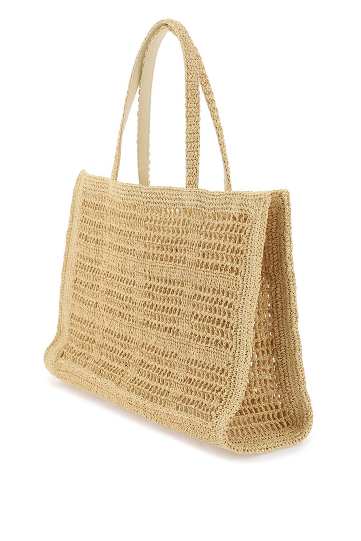 Tote Bag Ella In Crochet Di Rafia