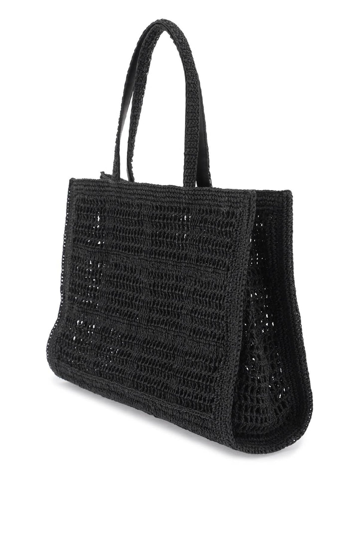 Tote Bag Ella In Crochet Di Rafia