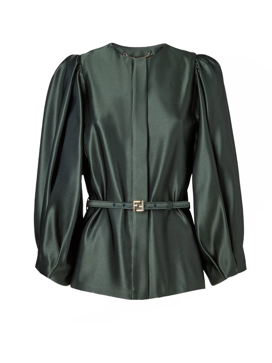 Silk Duchesse Blazer