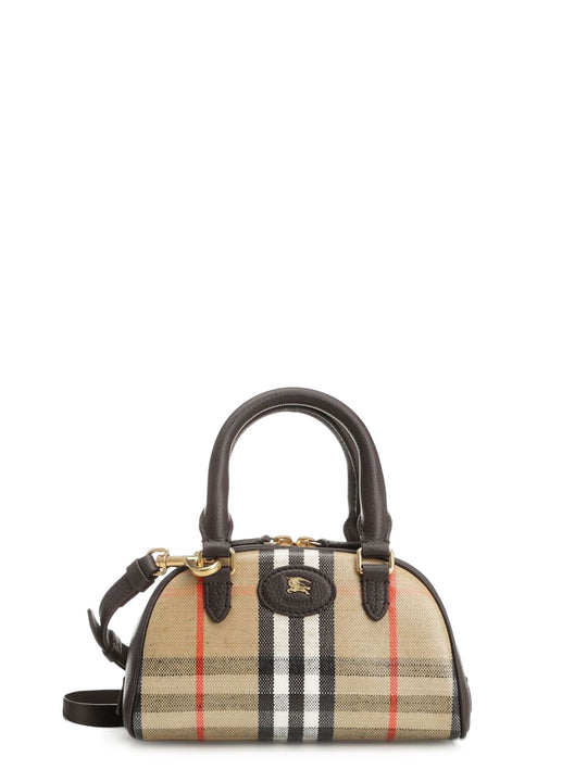 Burberry Check Coated Canvas Shoulder Bag