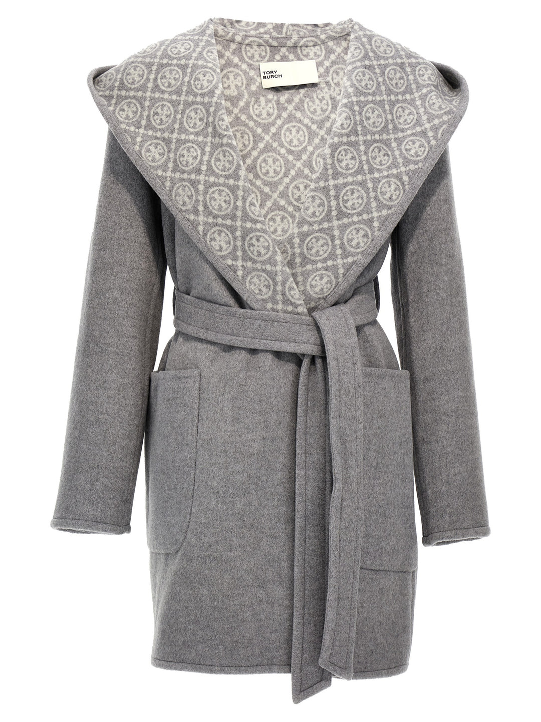 Wool Hooded Coat Coats, Trench Coats Gray