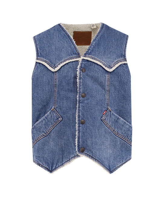 Denim Vest With Repreve® Lining