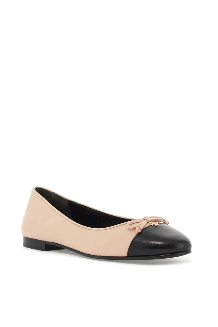 Ballet Flats With Contrasting Toe