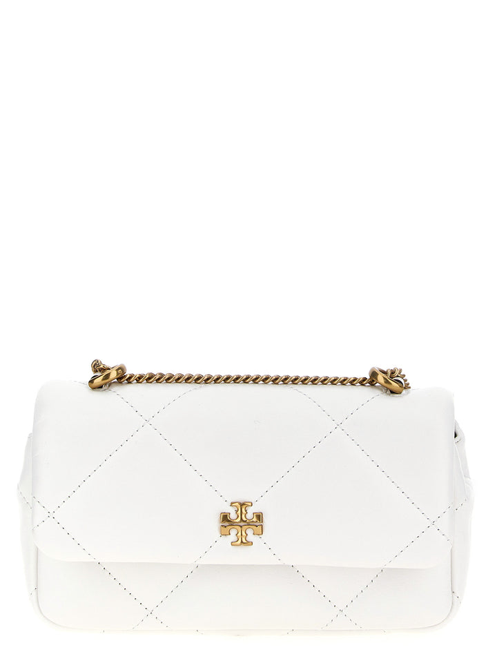 Kira Diamond Quilt Mini Crossbody Bags White