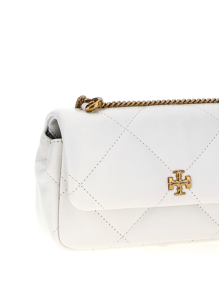 Kira Diamond Quilt Mini Crossbody Bags White