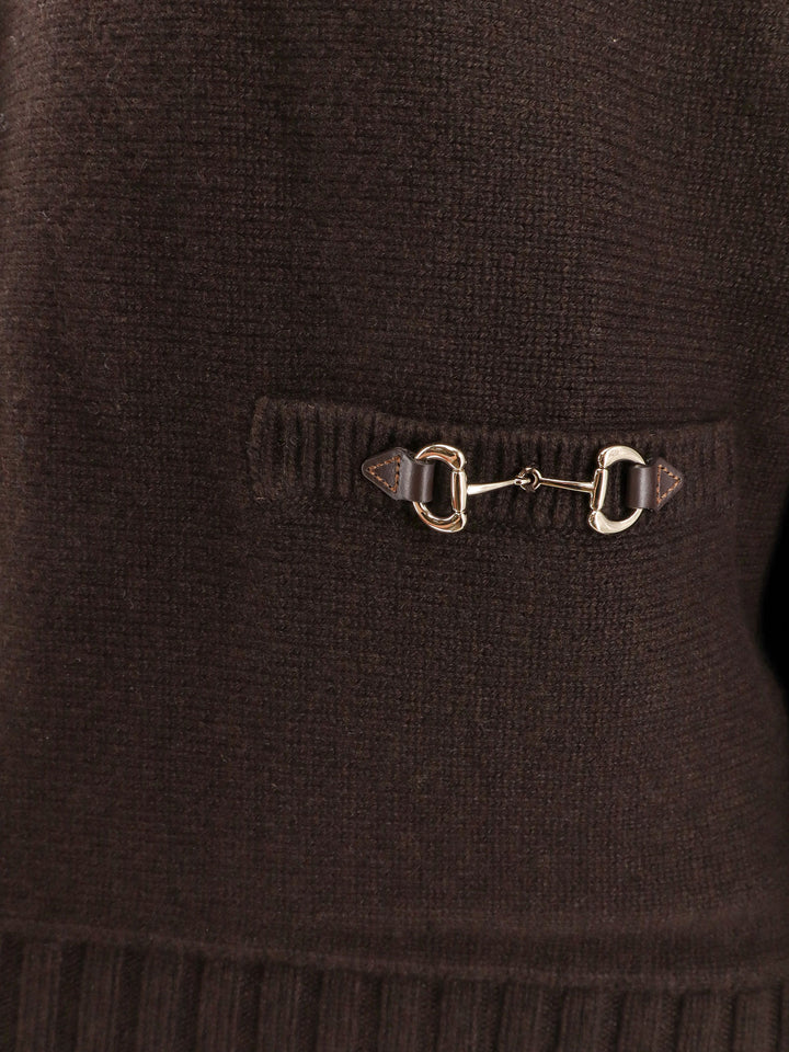 Gucci Sweaters - COFFEE BROWN | 652ed351e9252e607eeba83e4a74429750477d13