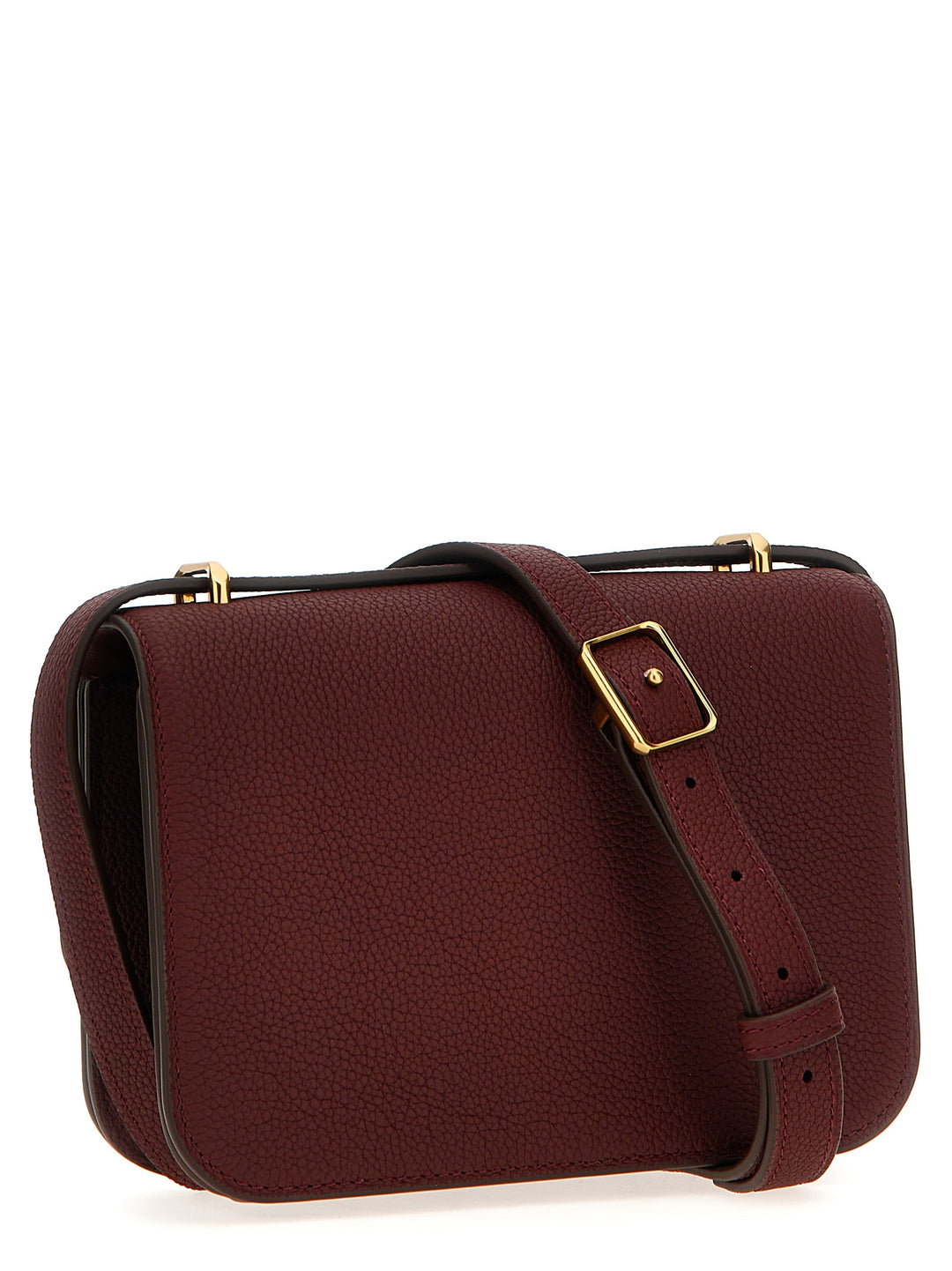 Eleanor Pebbled Small Convertible Shoulder Bags Bordeaux