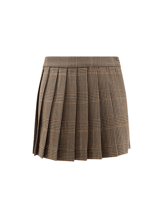 Orianaa Virgin Wool Mini Skirt