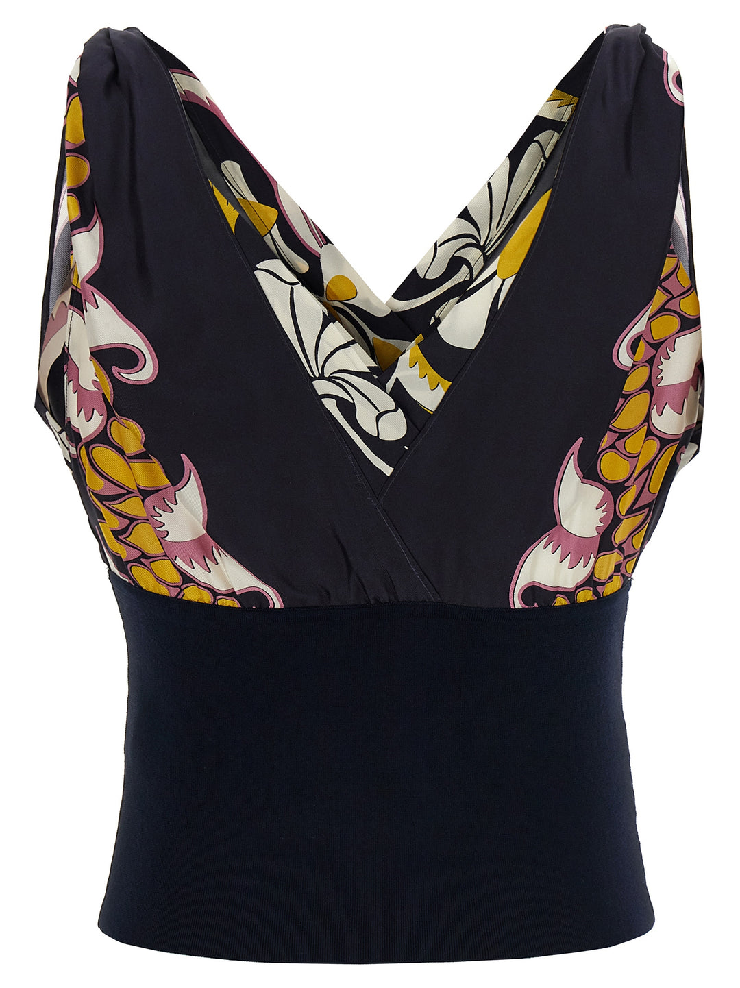 Tory Burch Printed Silk Top Tops - Black | 014cedbfec34cb973974324ccc9a8b1fd06f1377