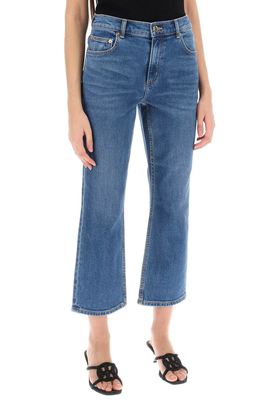 Cropped Flared Jeans