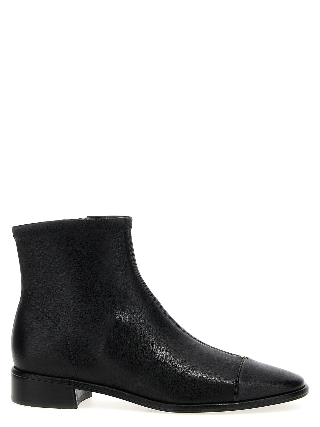 Cap-Toe Boots, Ankle Boots Black