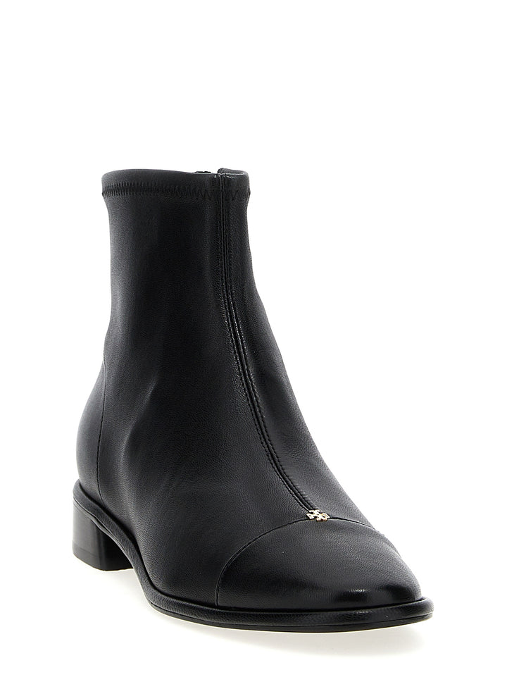 Cap-Toe Boots, Ankle Boots Black