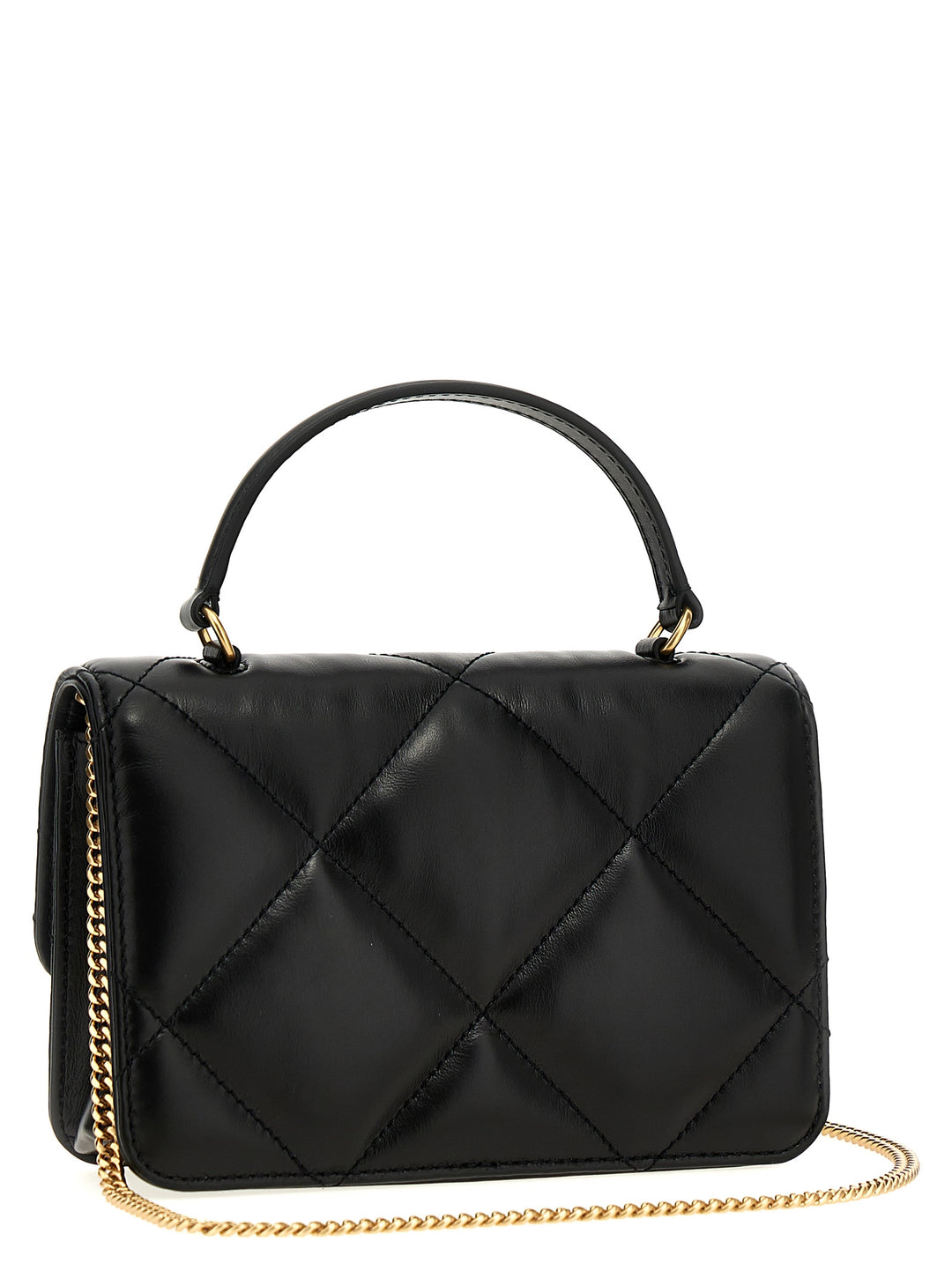 Kira Diamond Quilt Hand Bags Black