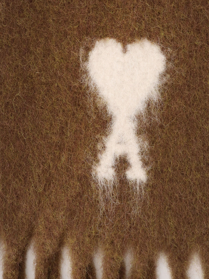 Ami Paris Scarfs - Brown | a6c899bc89cf6aace70b671d0e7509cd57e13d09