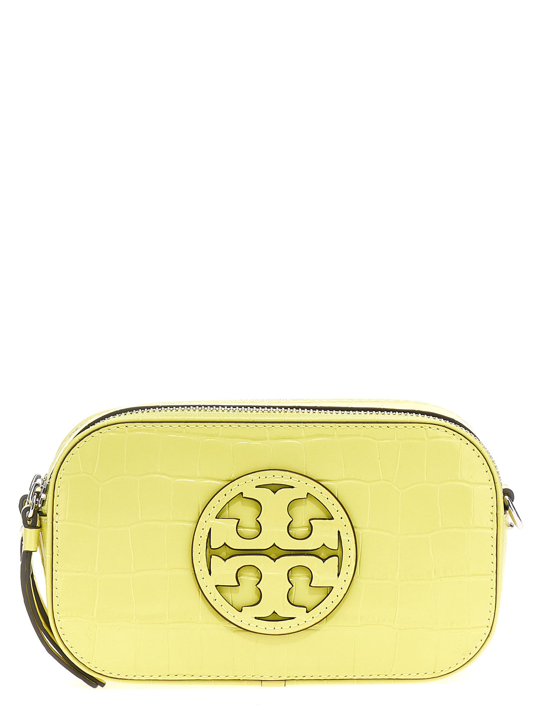 Miller Croc Embossed Mini Crossbody Bags Yellow