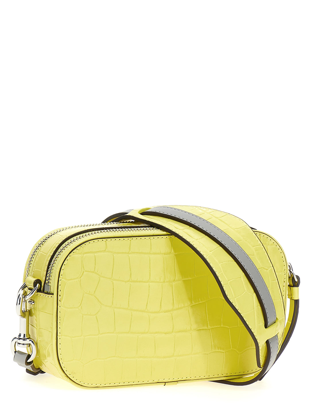 Miller Croc Embossed Mini Crossbody Bags Yellow