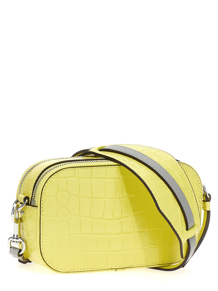 Miller Croc Embossed Mini Crossbody Bags Yellow