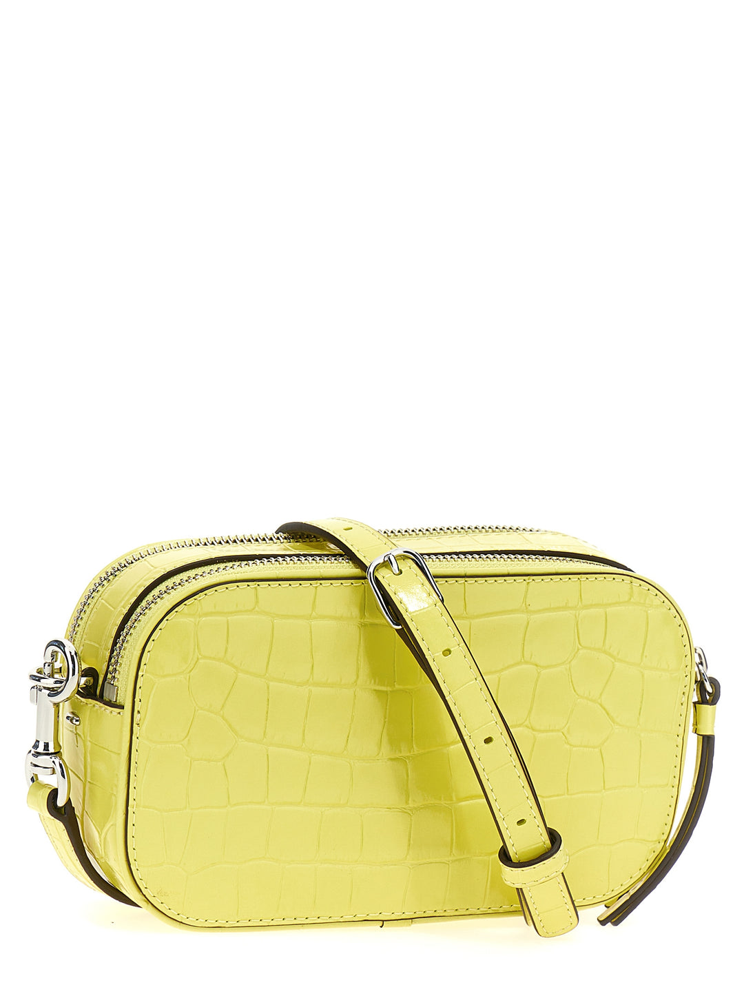 Miller Croc Embossed Mini Crossbody Bags Yellow