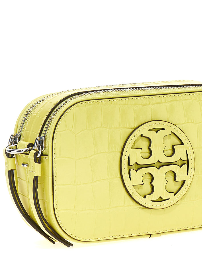 Miller Croc Embossed Mini Crossbody Bags Yellow