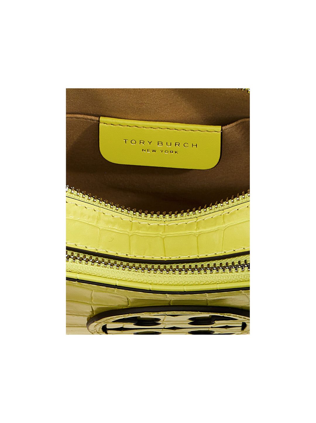 Miller Croc Embossed Mini Crossbody Bags Yellow