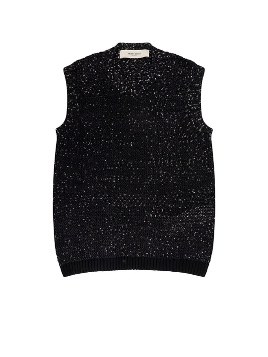 Melyssa Sleeveless Sweater With Sequins