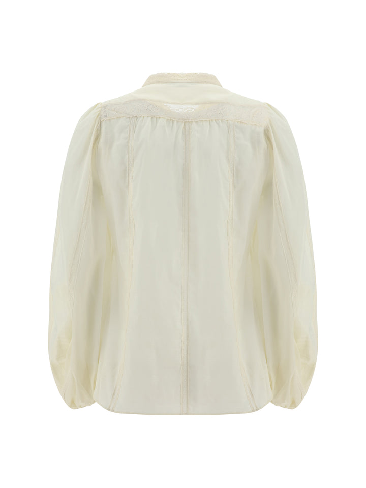 HALLIDAY LACE TRIM SHIRT