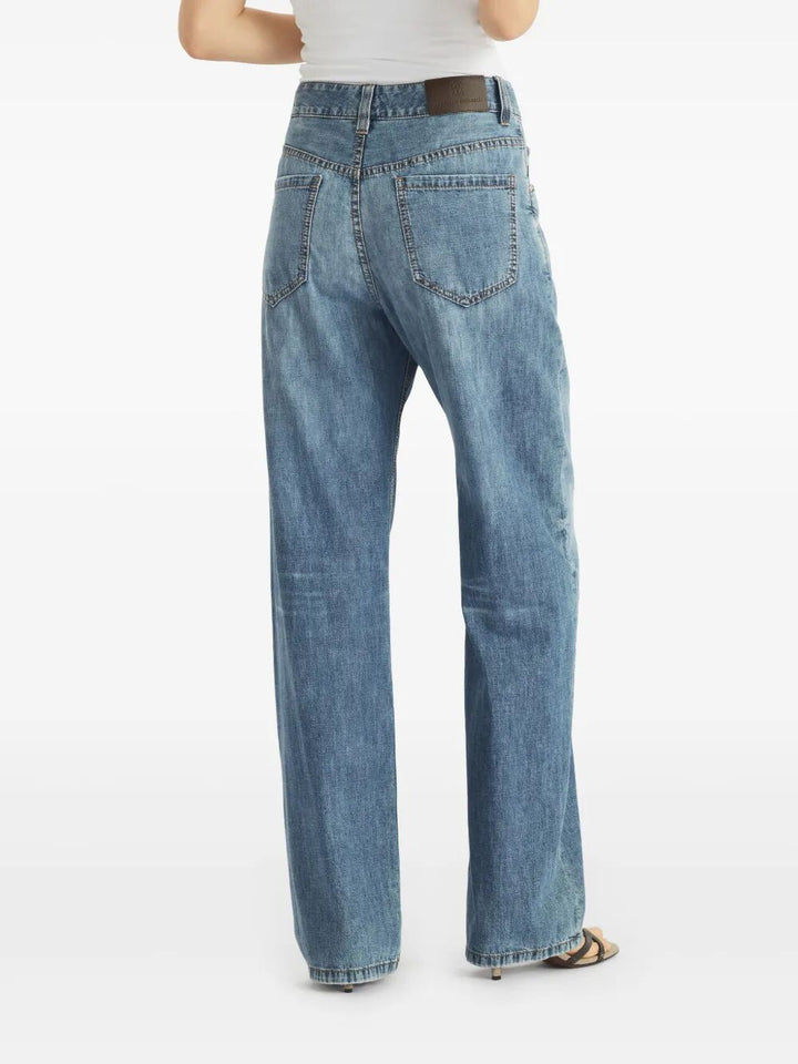 Brunello Cucinelli Straight leg - Blue | 268b405f4f74ed80e428f1c17a34379387fe88eb