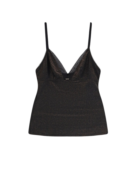 Lurex Tank Top And Slip Set