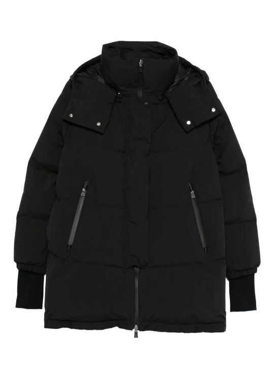 Two Layers Hooded Puffer Coat