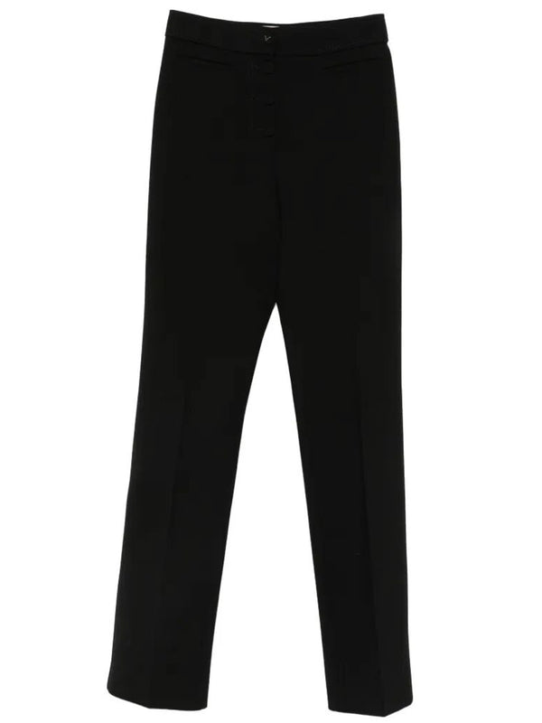 Straight-Leg Wool Trousers