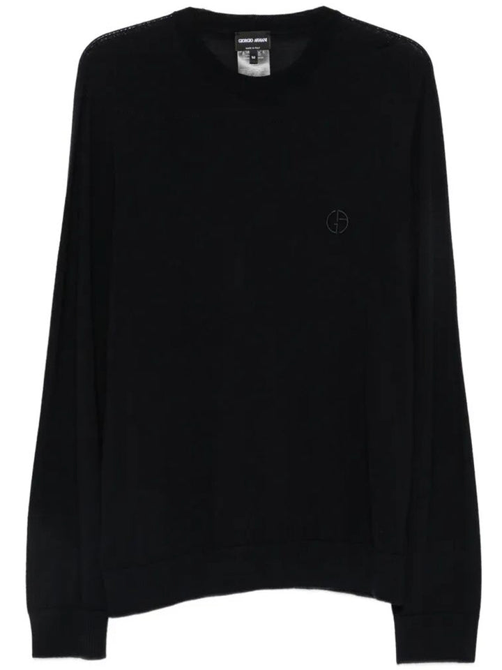 Giorgio Armani Pullover - Blue | 48f407c946679cfe8593e3b2493360f342dcd847