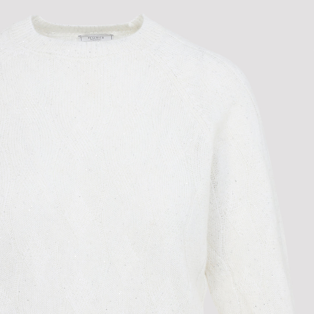 Peserico Pullover - White | 6f379582bbb9615223ab6a5b4ad54939f791dd38