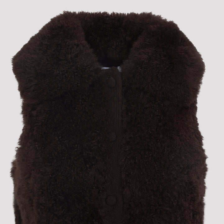Yves Salomon Gilet - Brown | f7fa3103166c40629b40b1b1c538bd77c9d0ffec