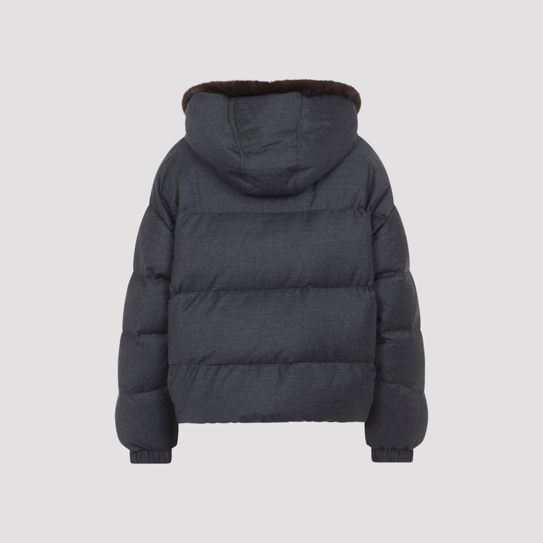 Yves Salomon Down jackets - Grey | 41d7980d4194990740fc80d58573eeca7e681798