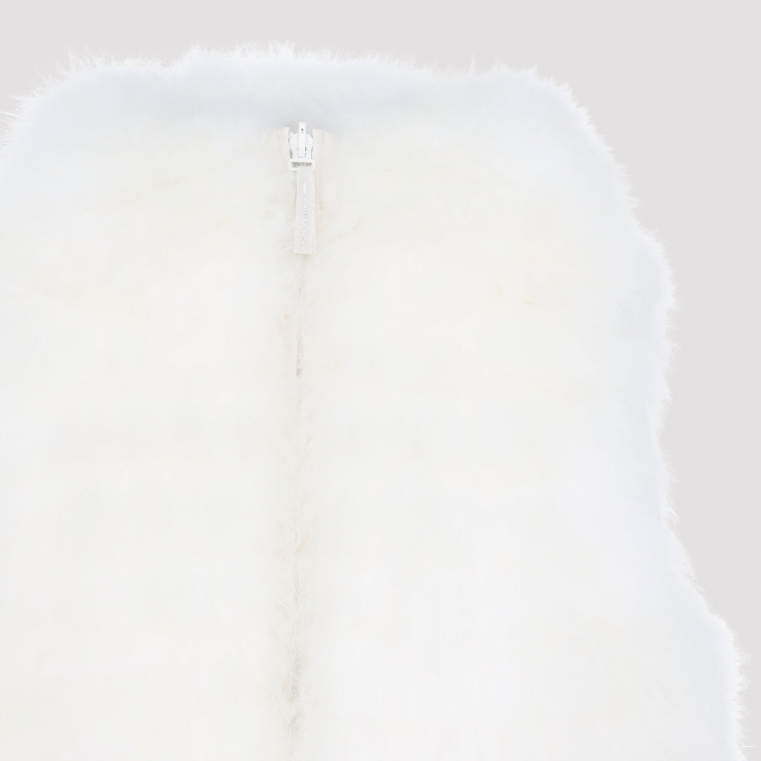 Yves Salomon Gilet - White | 2c0d51dc90d14e52717f10a260dc42d14305efb3