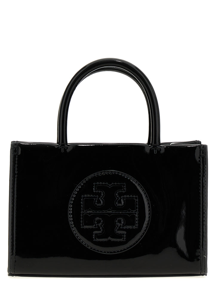 Ella Bio Patent Mini Hand Bags Black